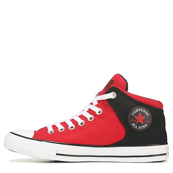 Converse‎ Chuck Taylor All Star Mens High Street Mid Red Sneakers Size 11.5 - Picture 1 of 10